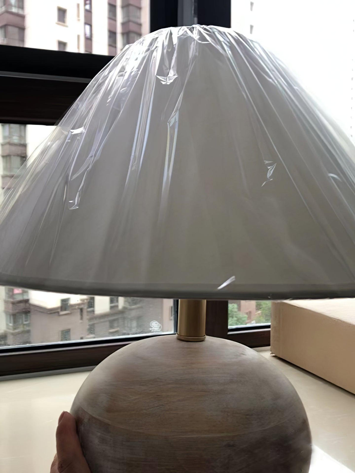 Domino Minimalilst lampă de masă din lemn