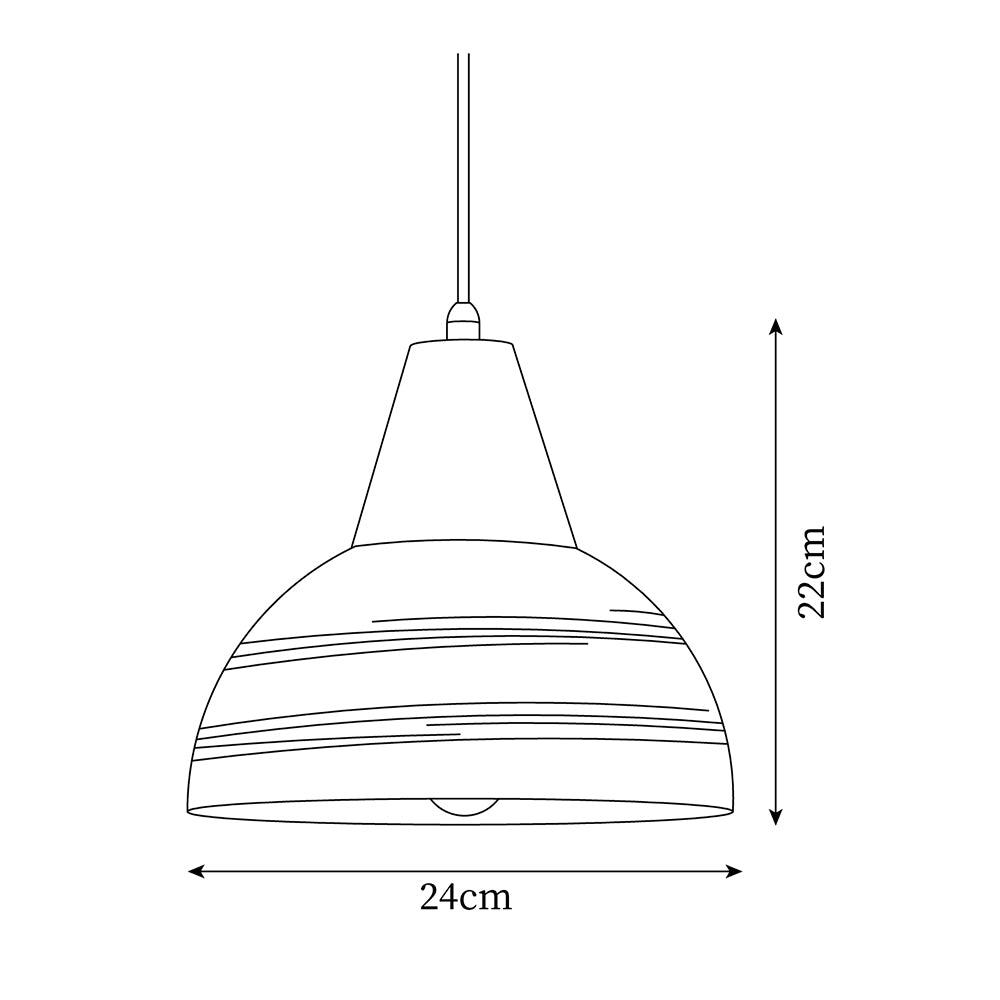 Lampă suspendată cu abajur din ceramică texturat, conic, minimalist nordic
