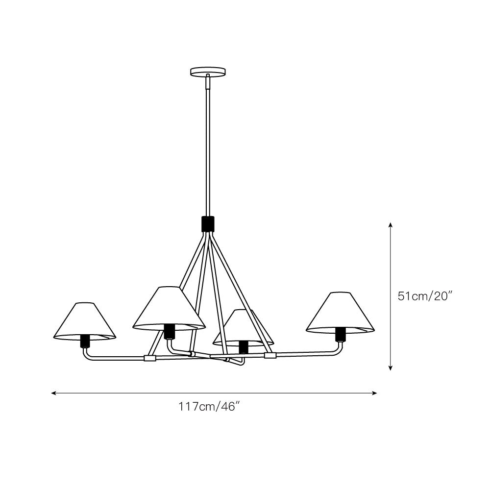 Ornuvyh candelabru din metal și material textil, vintage, industrial