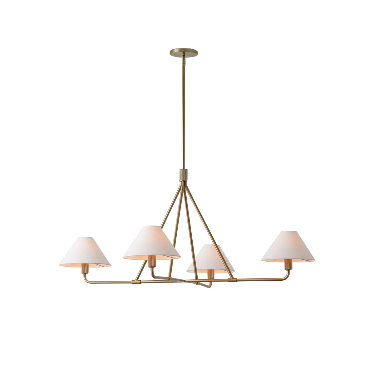 Ornuvyh candelabru din metal și material textil, vintage, industrial