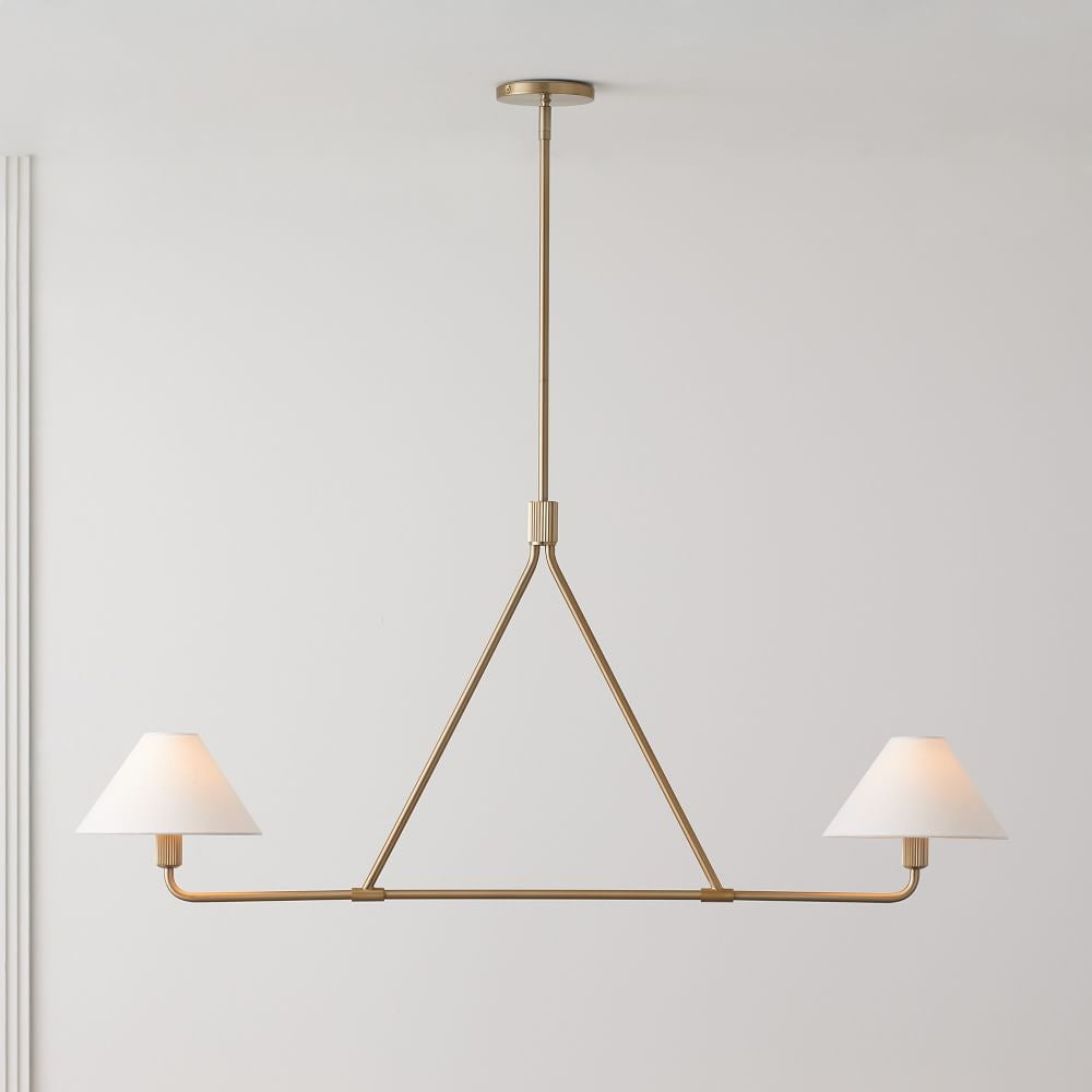 Ornuvyh candelabru din metal și material textil, vintage, industrial