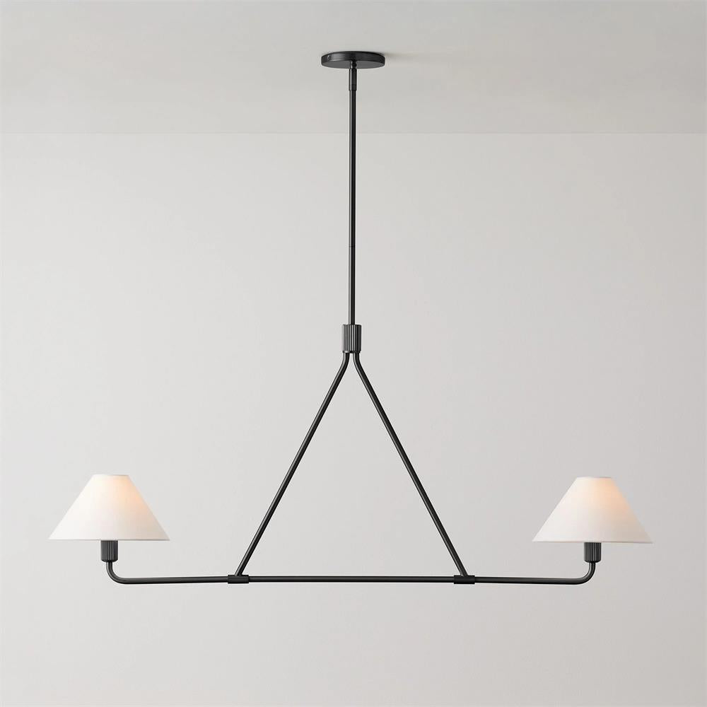 Ornuvyh candelabru din metal și material textil, vintage, industrial
