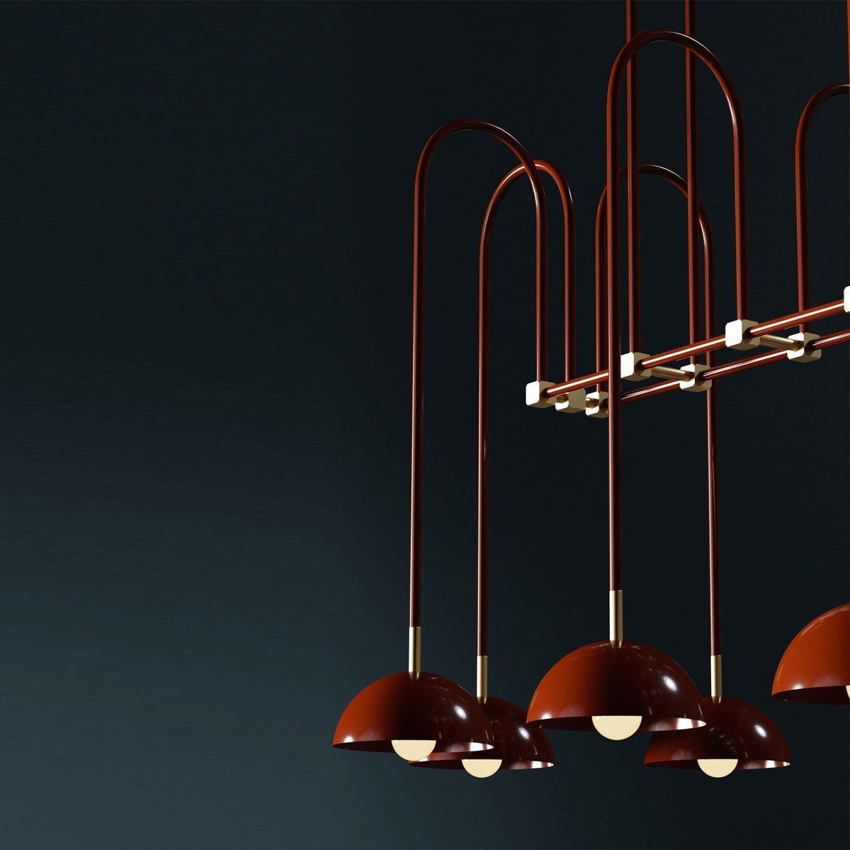 Blikuvyh candelabru Vintage industrial Atelier din alamă