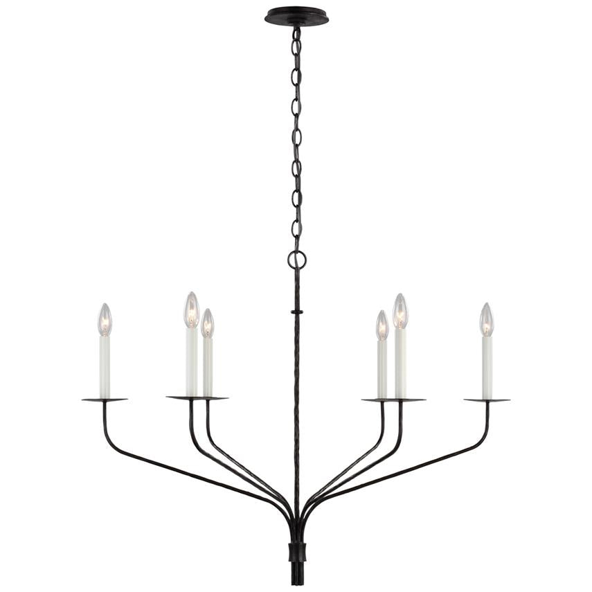 Caeluvyh candelabru negru din metal, vintage, industrial