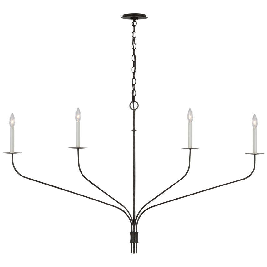 Caeluvyh candelabru negru din metal, vintage, industrial