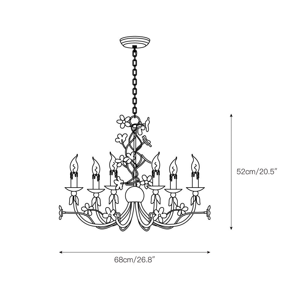 Ornuvyu candelabru transparent din metal și cristal, postmodern, de lux
