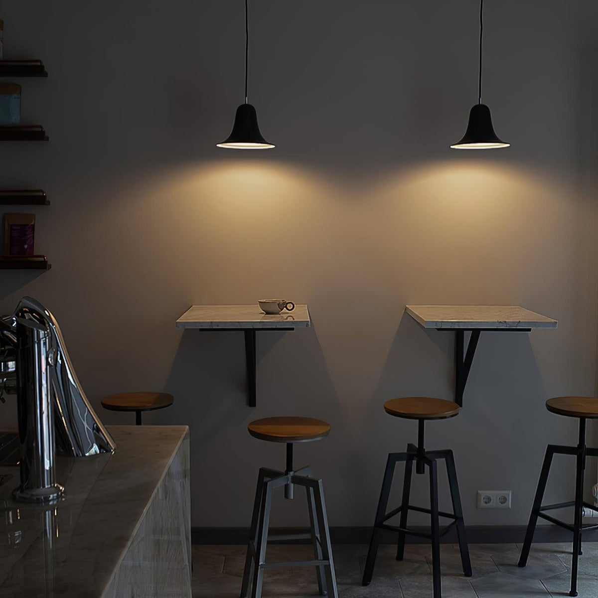 Nevin lampă suspendată, minimalistă, în formă de clopot, cu abajur