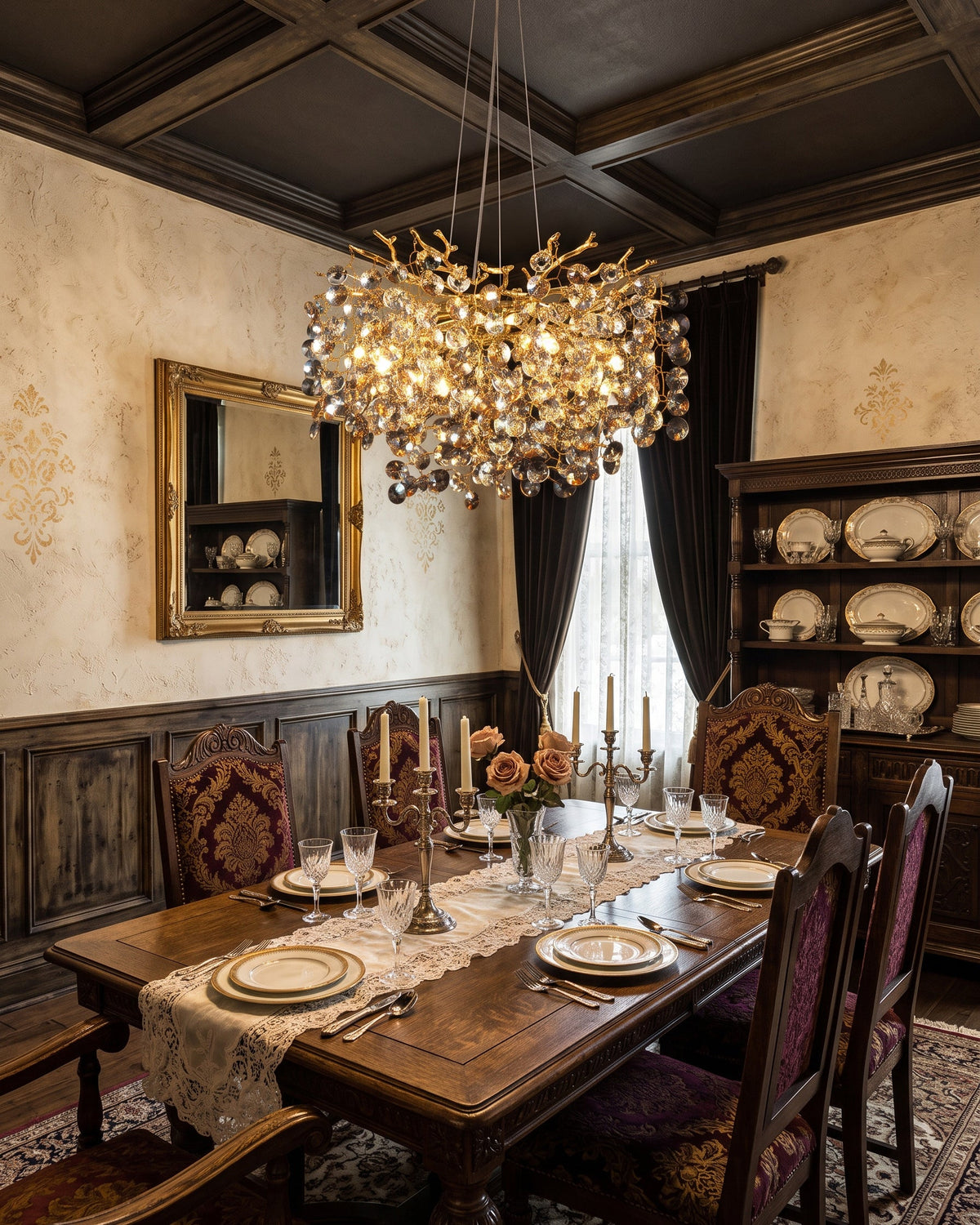 Loxhurst candelabru de cristal