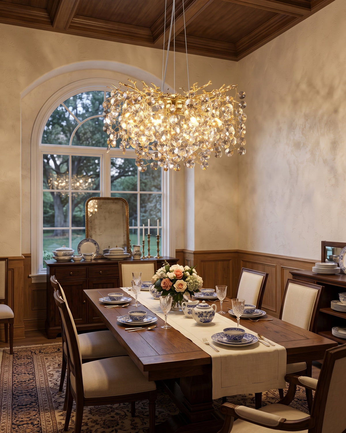 Loxhurst candelabru de cristal