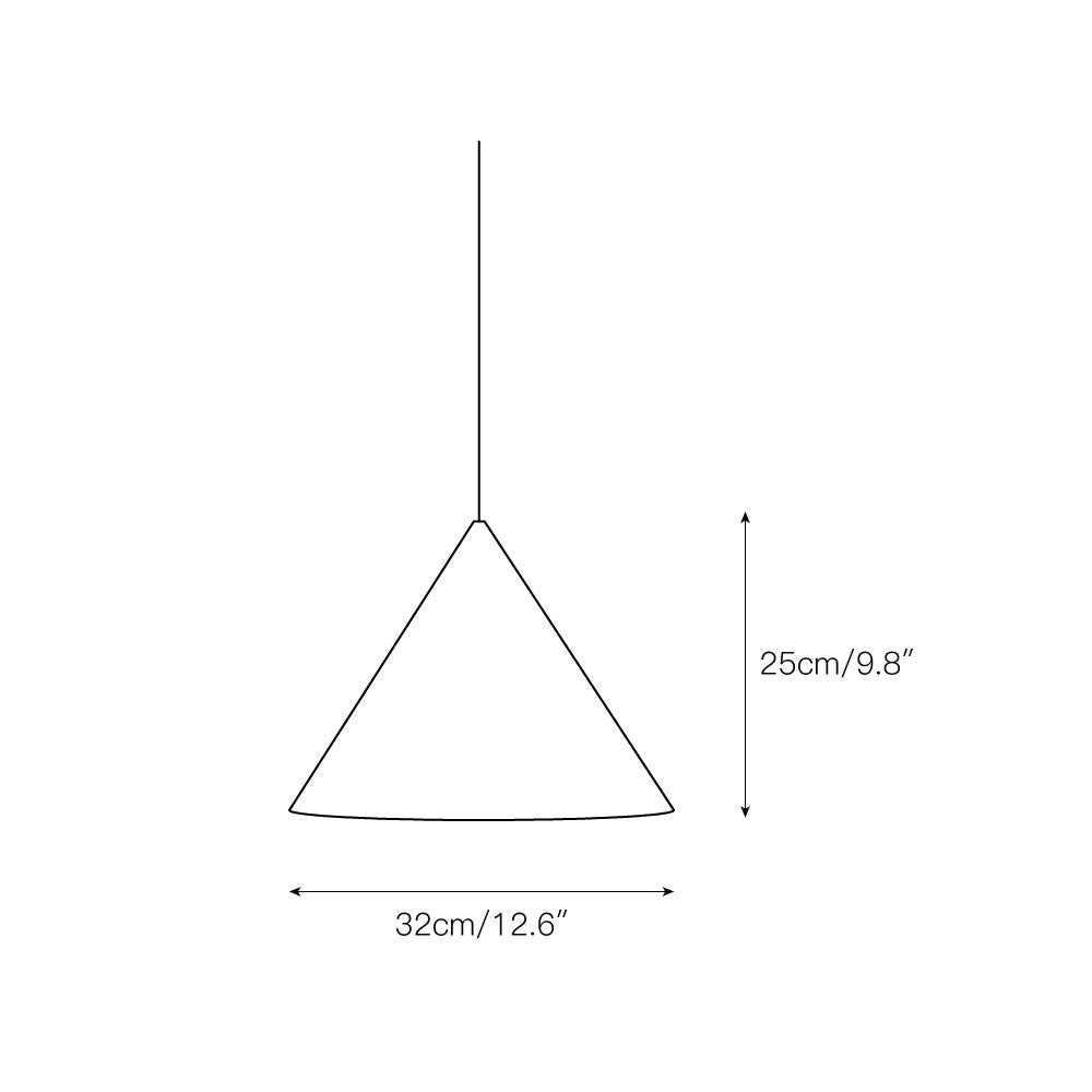 Caeluvyu lampă suspendată din metal, modernă, minimalistă, închisă