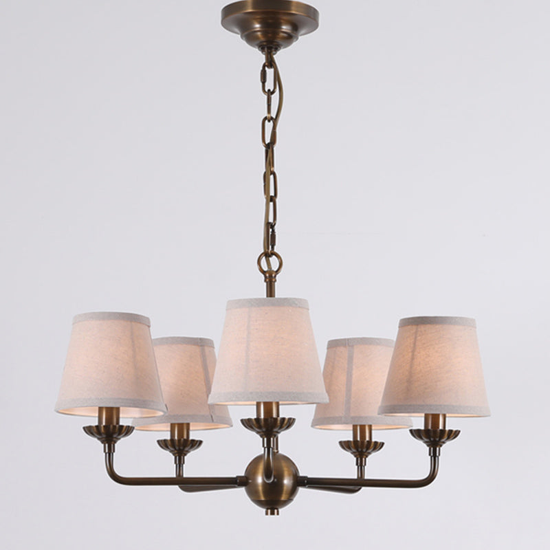 Gloruvyh candelabru din material textil și metal, vintage, industrial