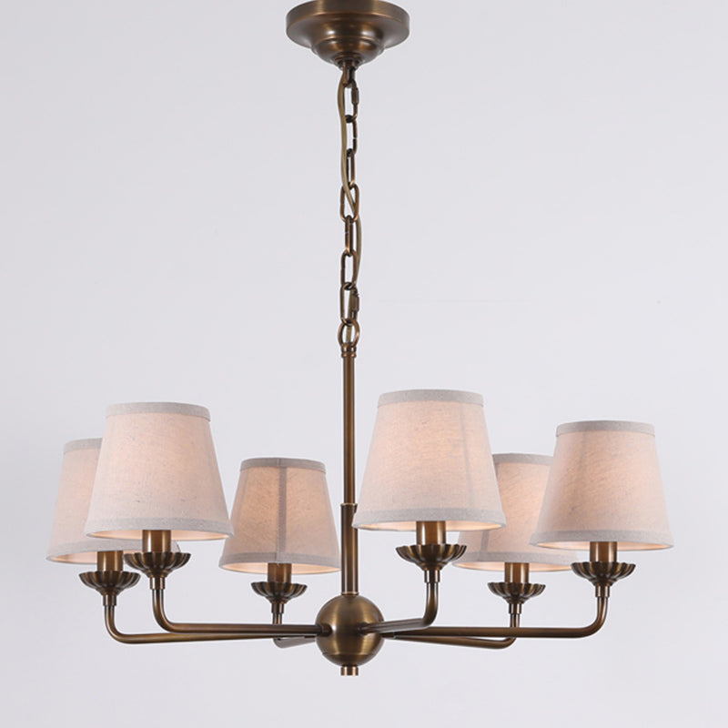 Gloruvyh candelabru din material textil și metal, vintage, industrial