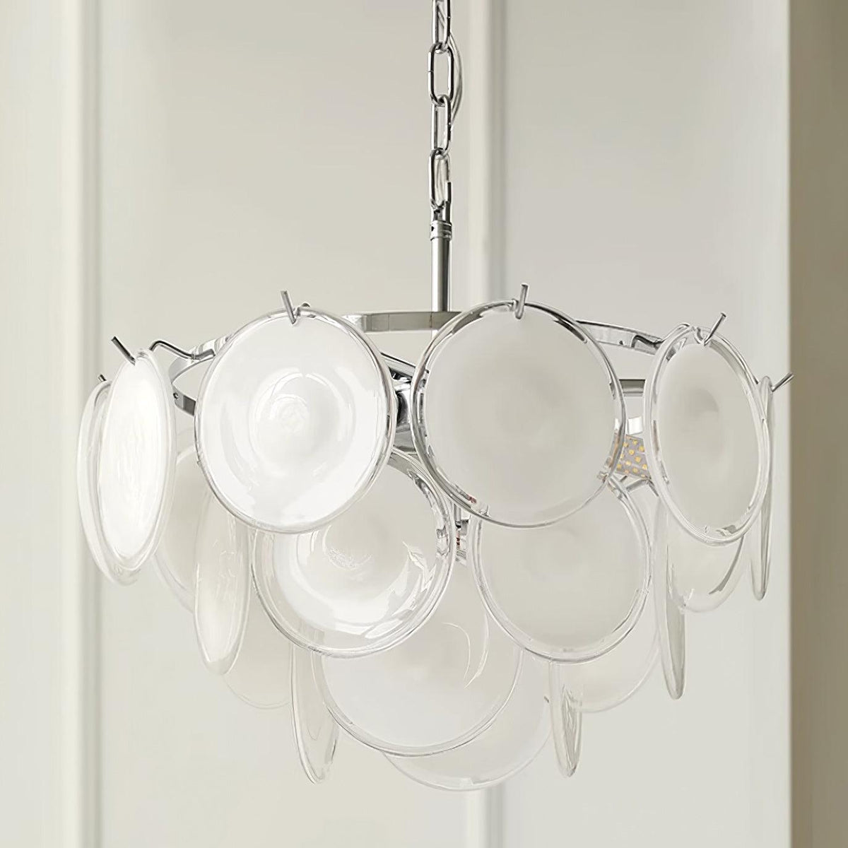 Lumirae candelabru Cascading Frosted sticlă Discs