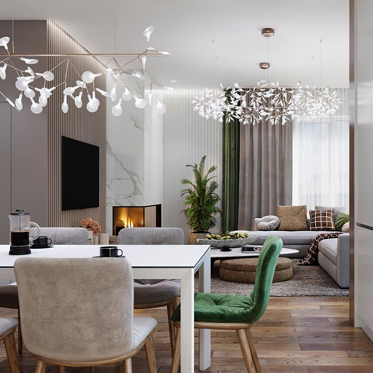 Dore candelabru Firefly ramură LED