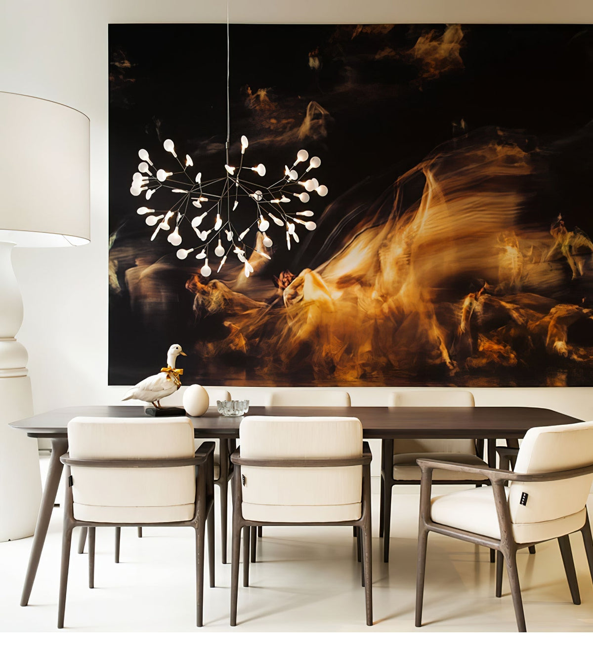 Candelabru negru Firefly LED