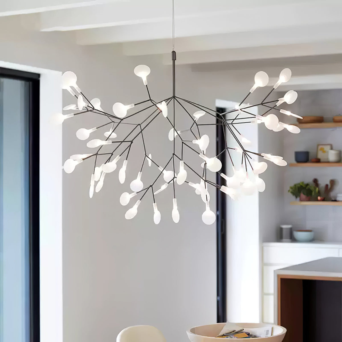 Candelabru negru Firefly LED