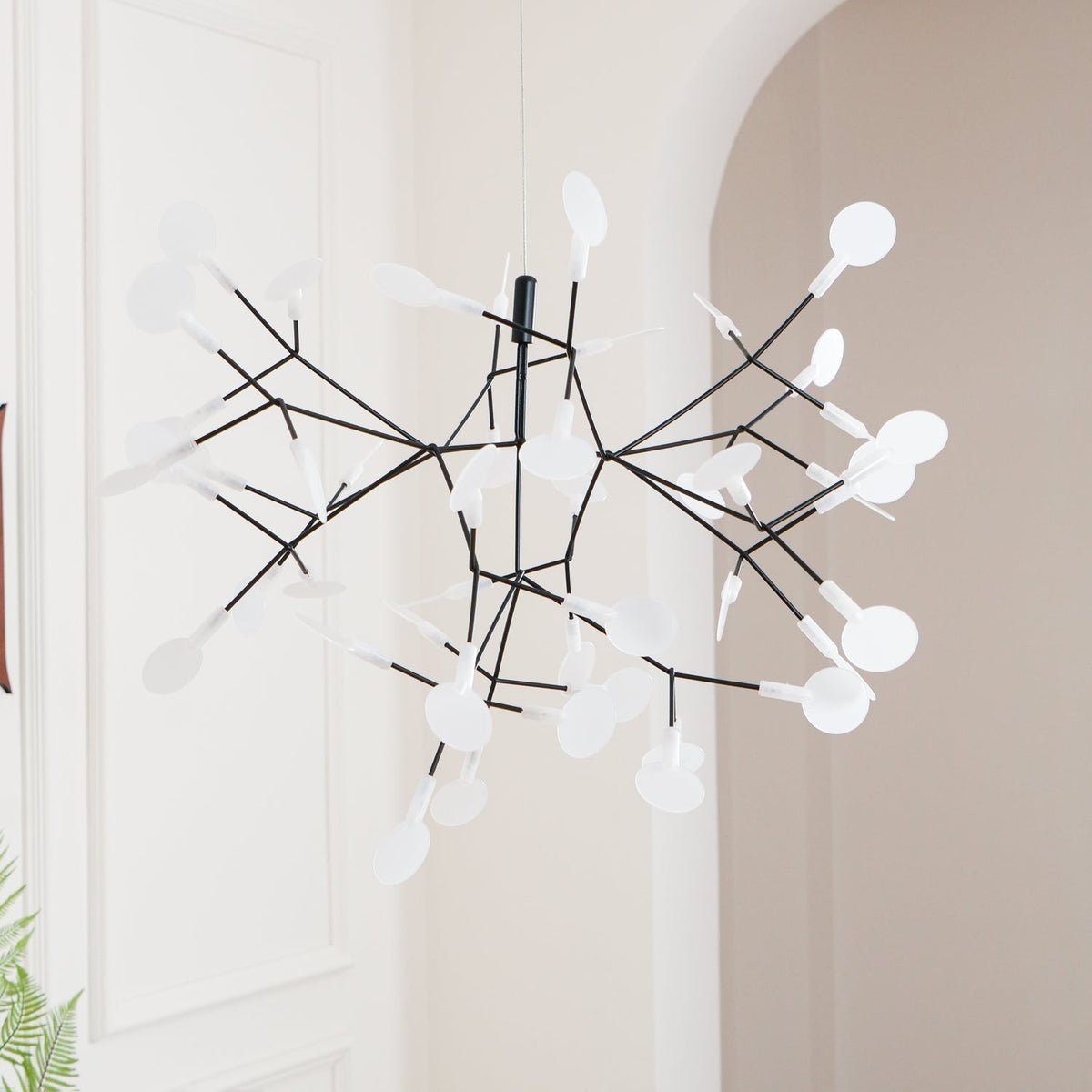 Candelabru negru Firefly LED