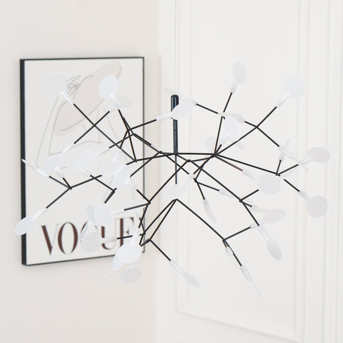 Candelabru negru Firefly LED