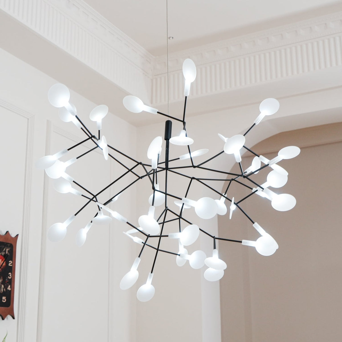 Candelabru negru Firefly LED