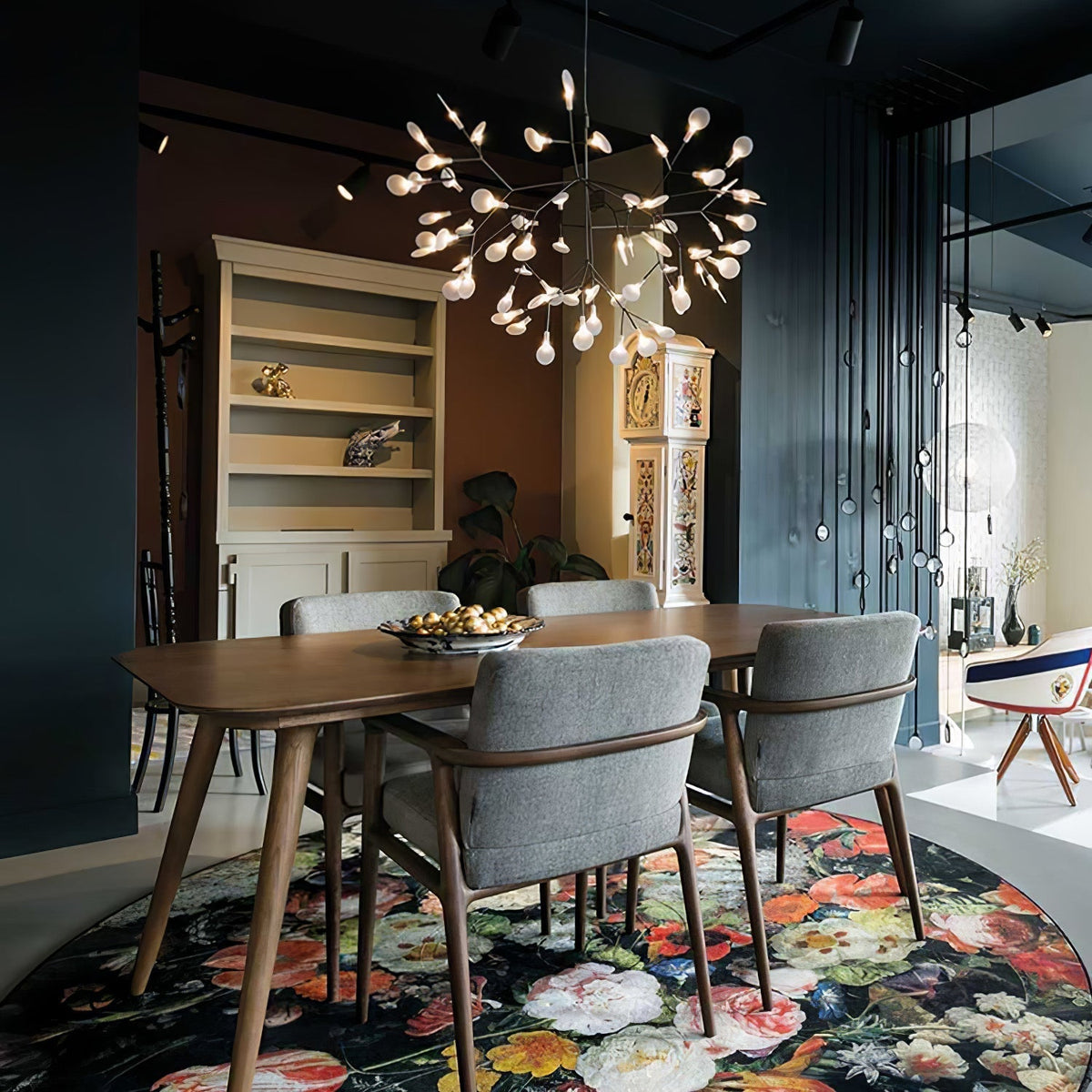 Candelabru negru Firefly LED