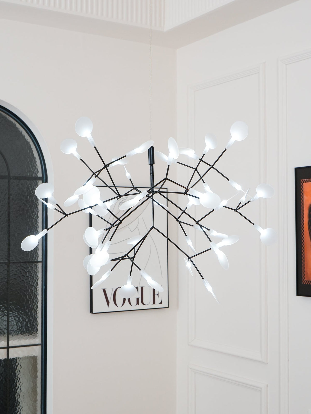 Candelabru negru Firefly LED