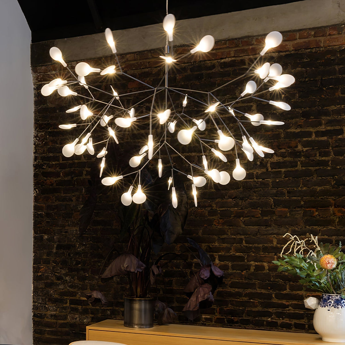 Candelabru negru Firefly LED