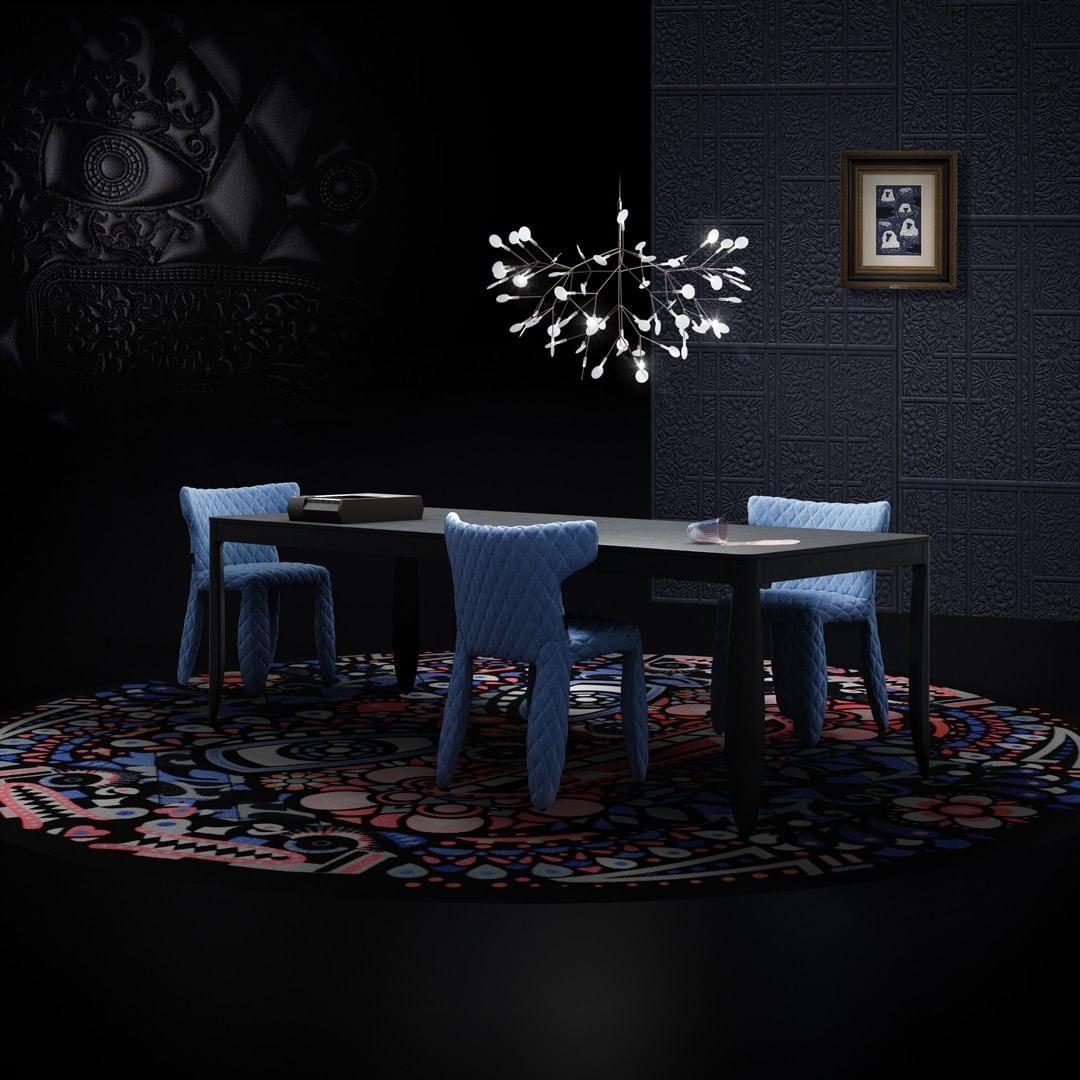 Candelabru negru Firefly LED