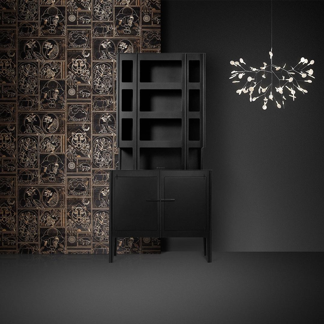 Candelabru negru Firefly LED