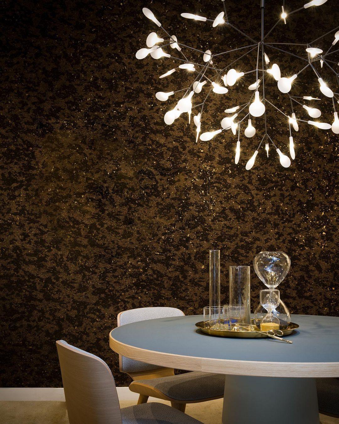 Candelabru negru Firefly LED