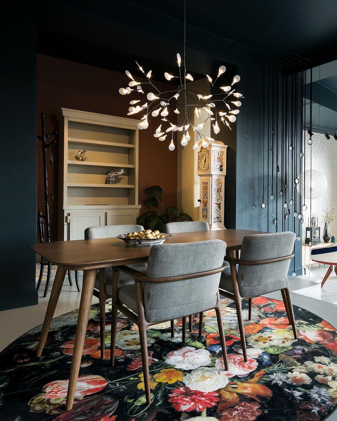 Candelabru negru Firefly LED