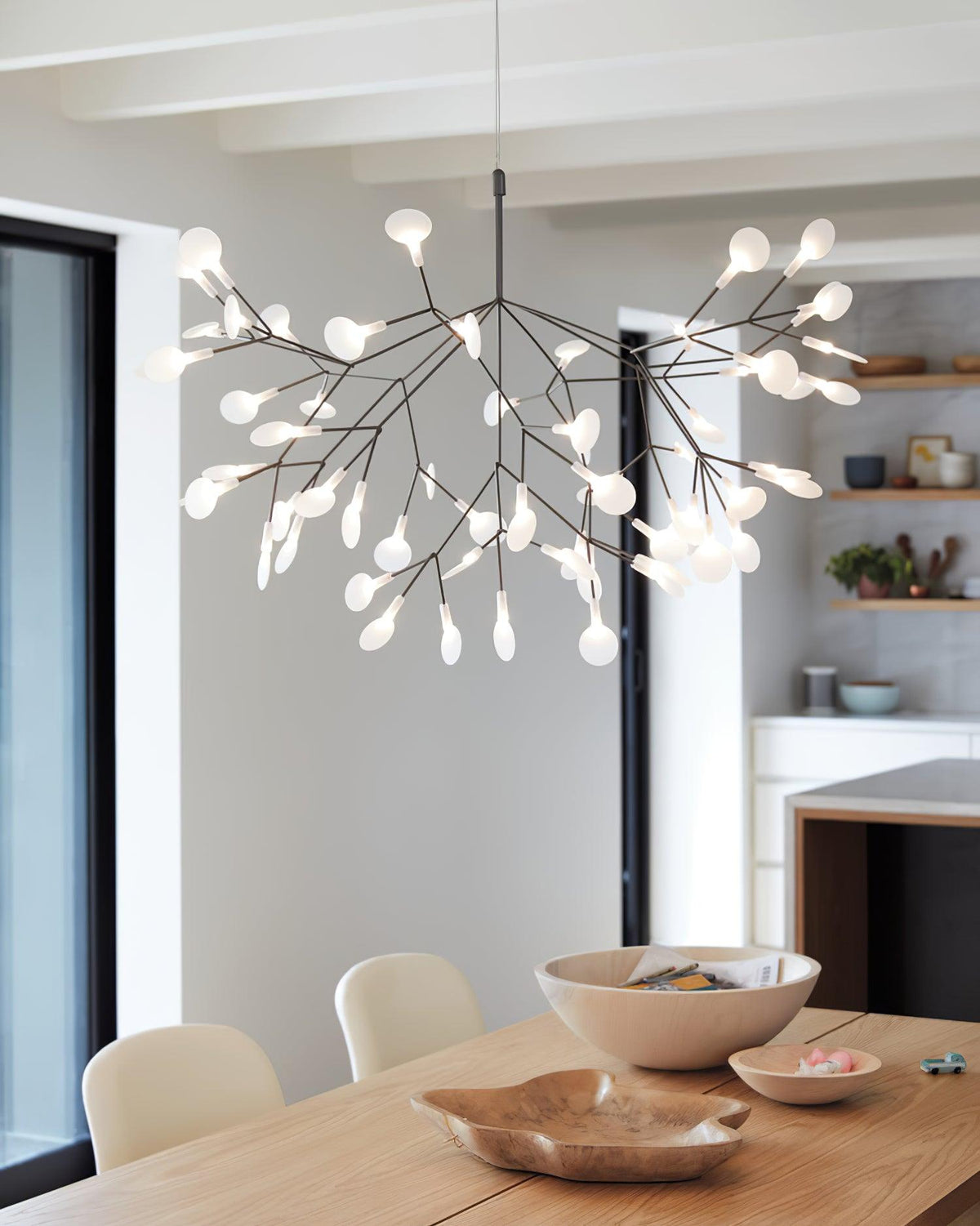 Candelabru negru Firefly LED