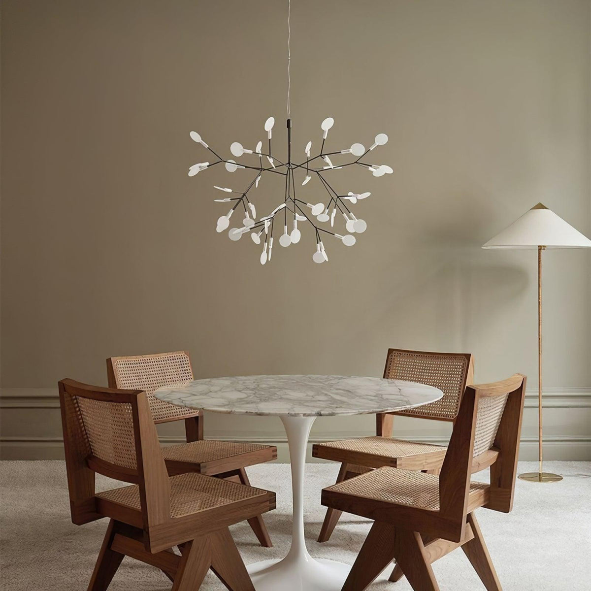 Candelabru negru Firefly LED
