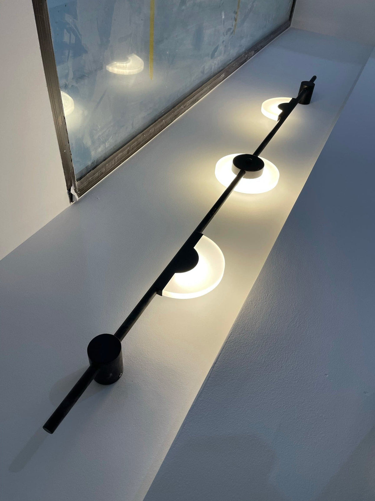 Slender aplică de perete din alabastru, modernă, minimalistă