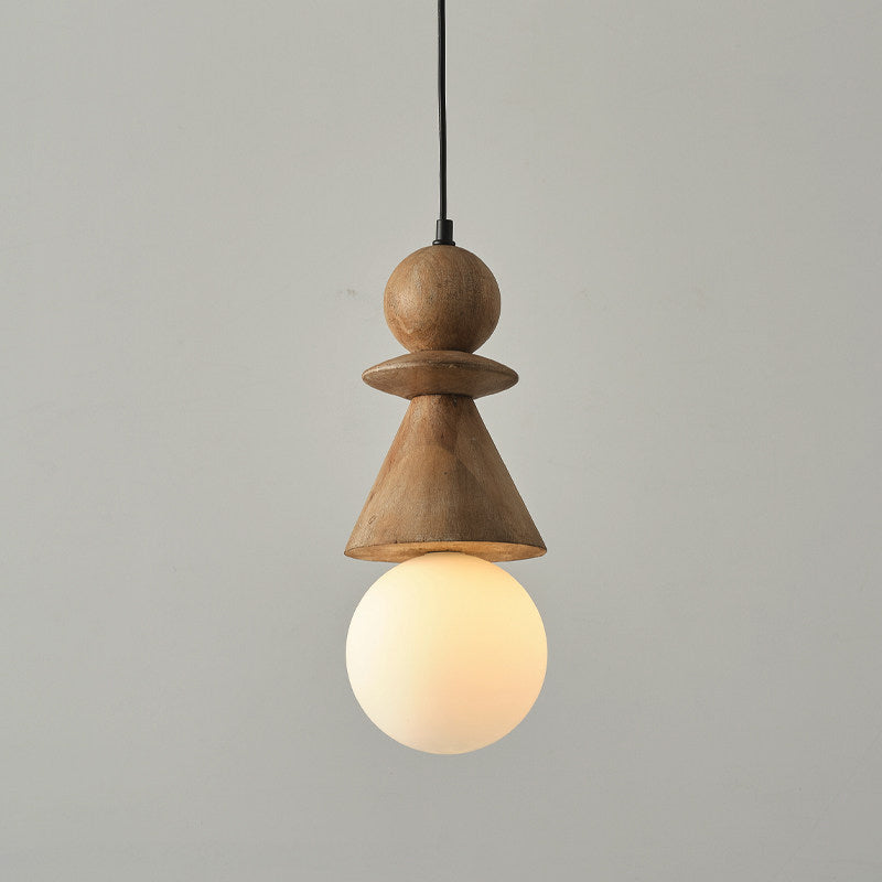 Alderelle lampă suspendată Stacked lemn Totem