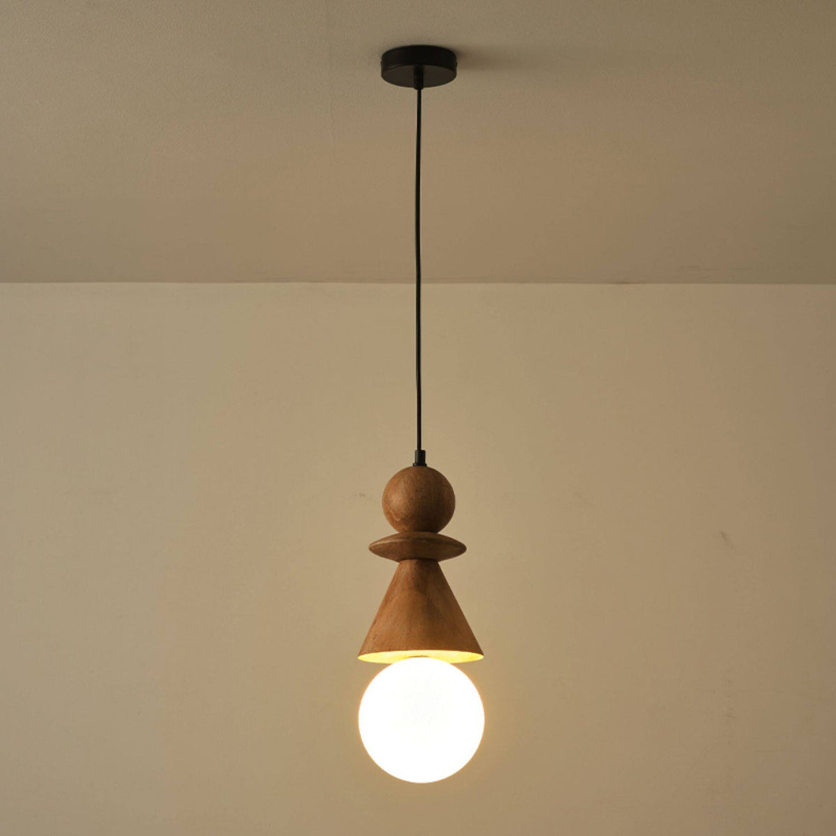 Alderelle lampă suspendată Stacked lemn Totem