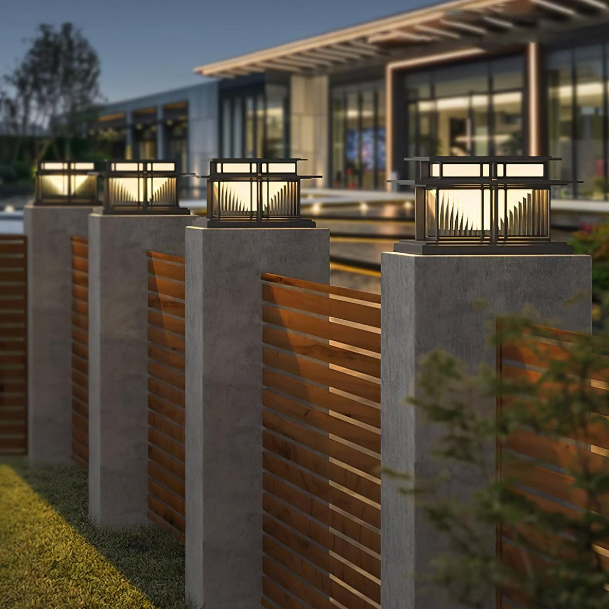 Ebon corp de iluminat pentru exterior, modern