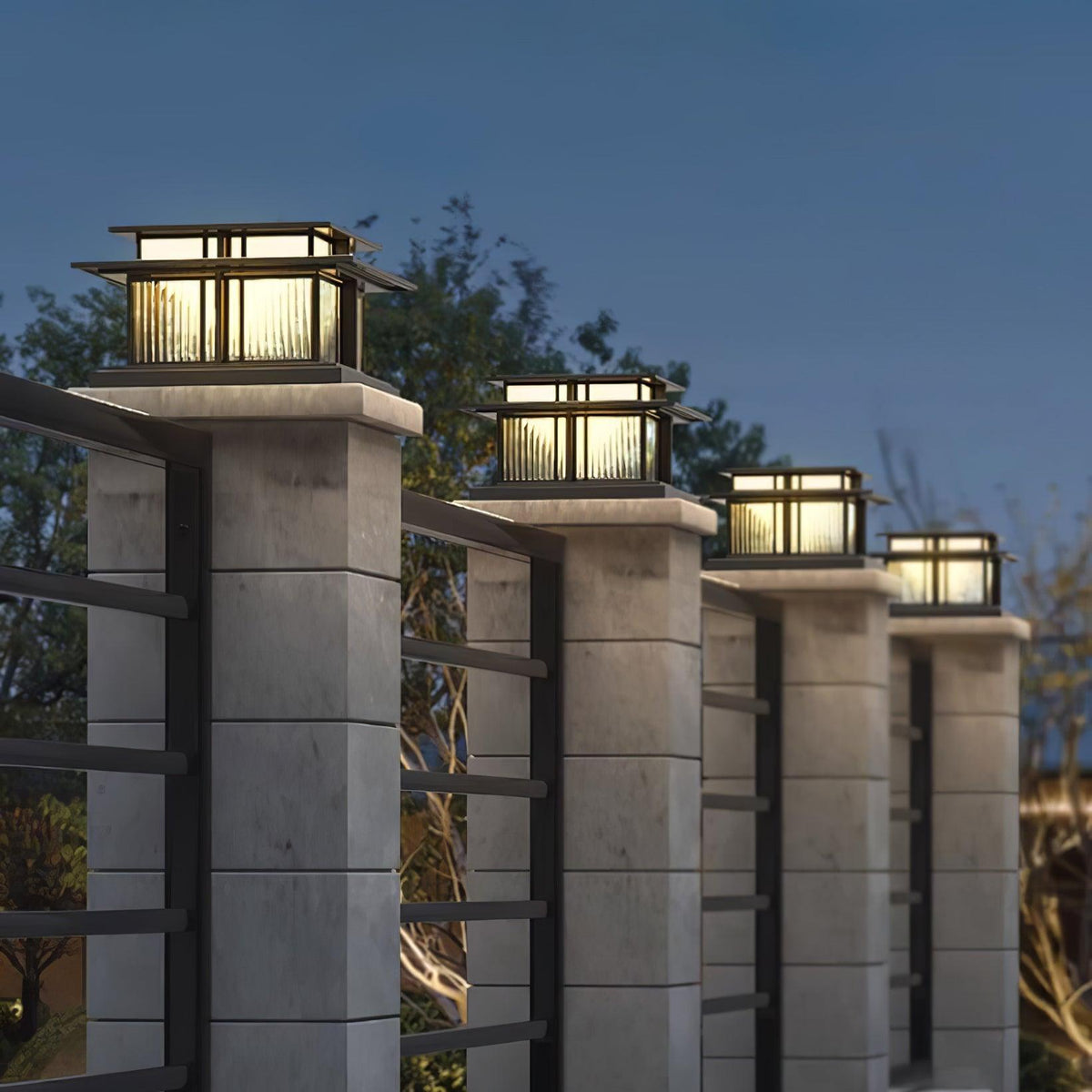 Ebon corp de iluminat pentru exterior, modern