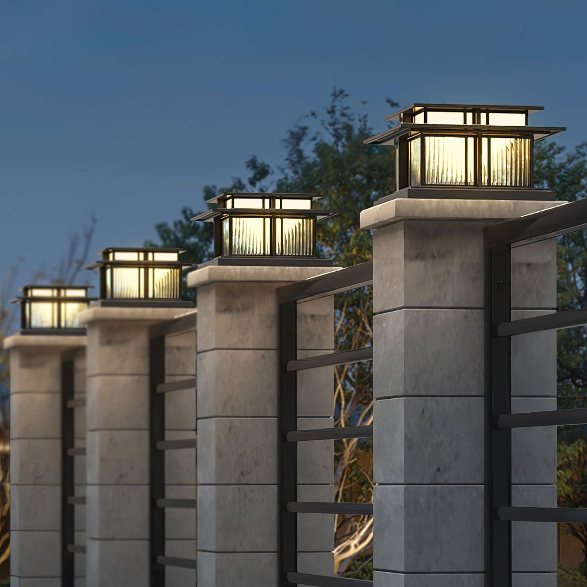 Ebon corp de iluminat pentru exterior, modern