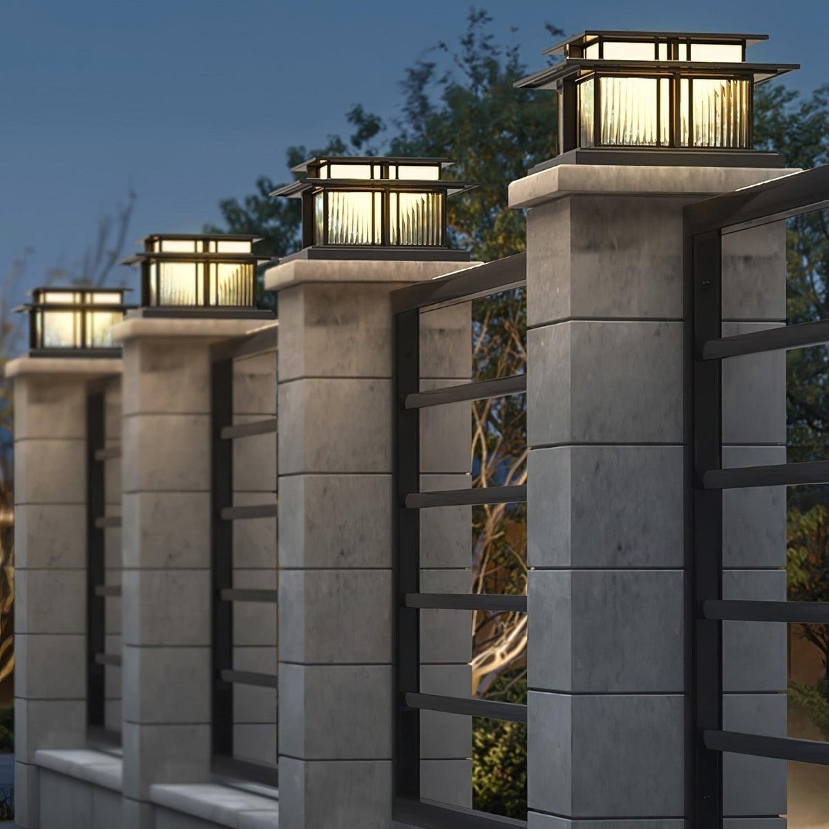 Milo Pillar Solar /cu conexiune electrică fixă lampă de perete pentru exterior