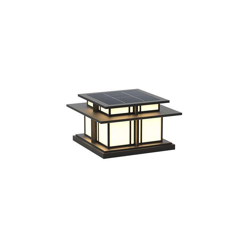 Milo Pillar Solar /cu conexiune electrică fixă lampă de perete pentru exterior