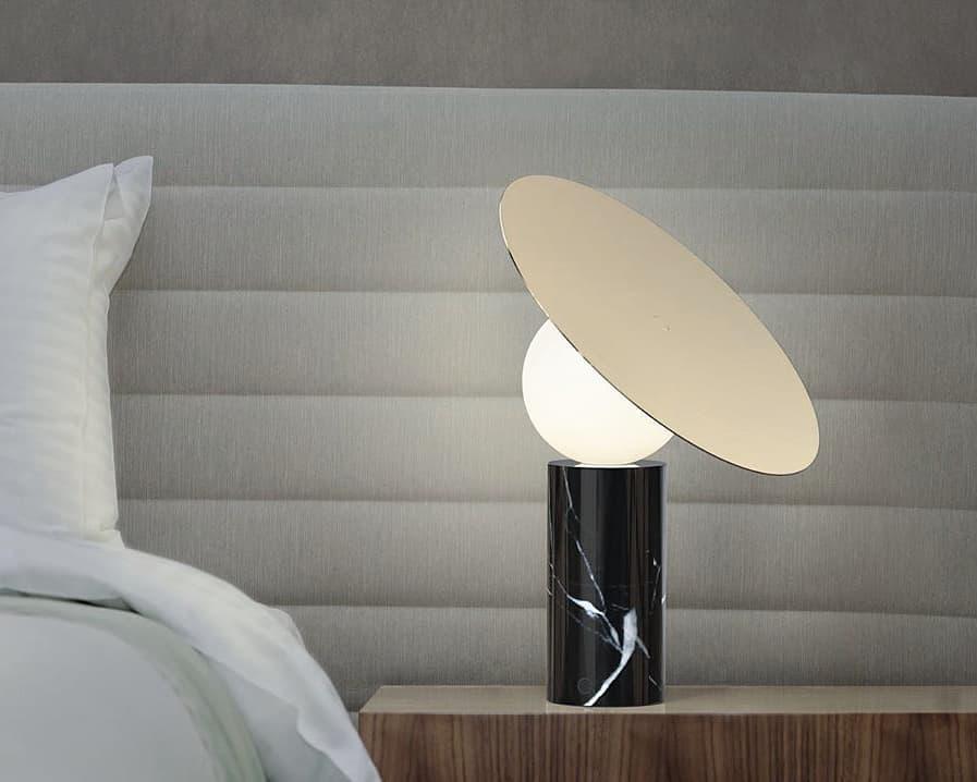 Dila lampă de masă minimalistă din marmură