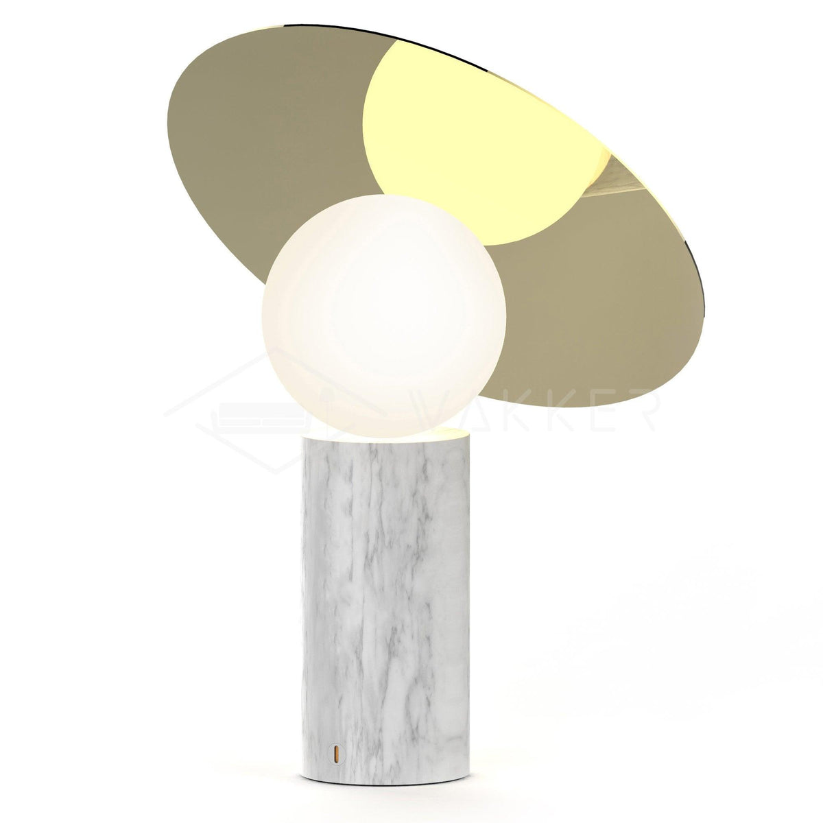 Dila lampă de masă minimalistă din marmură