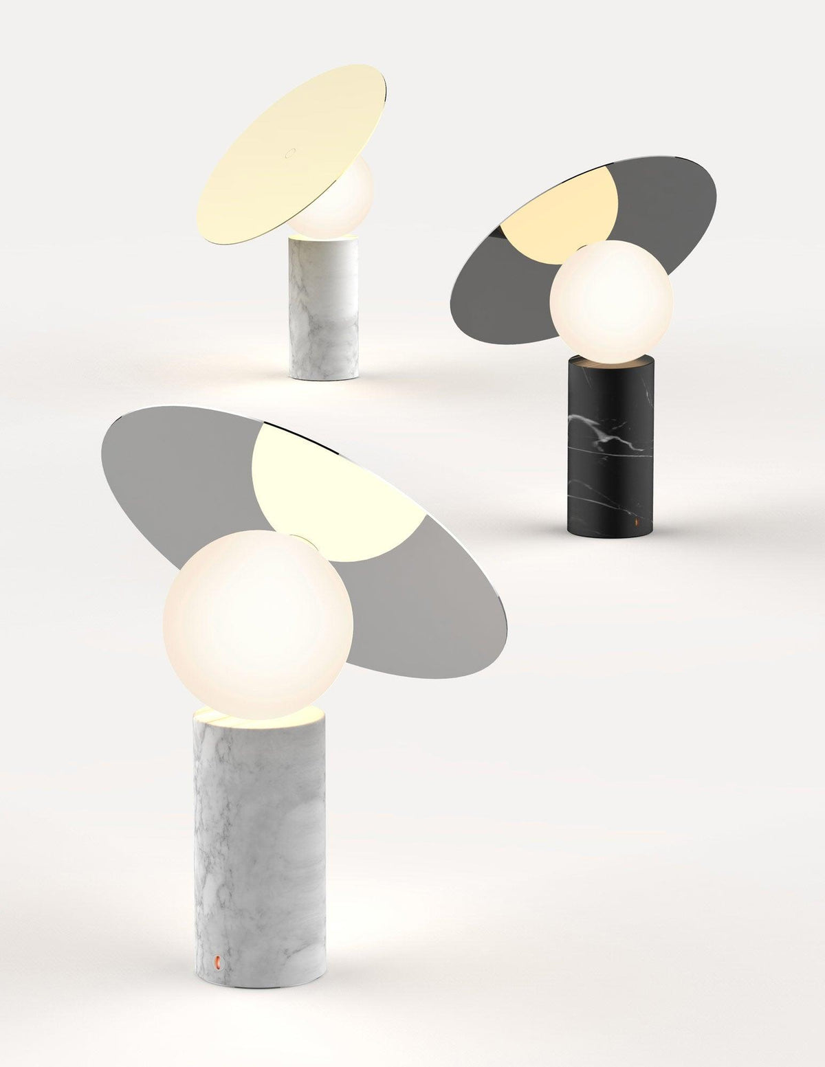 Dila lampă de masă minimalistă din marmură