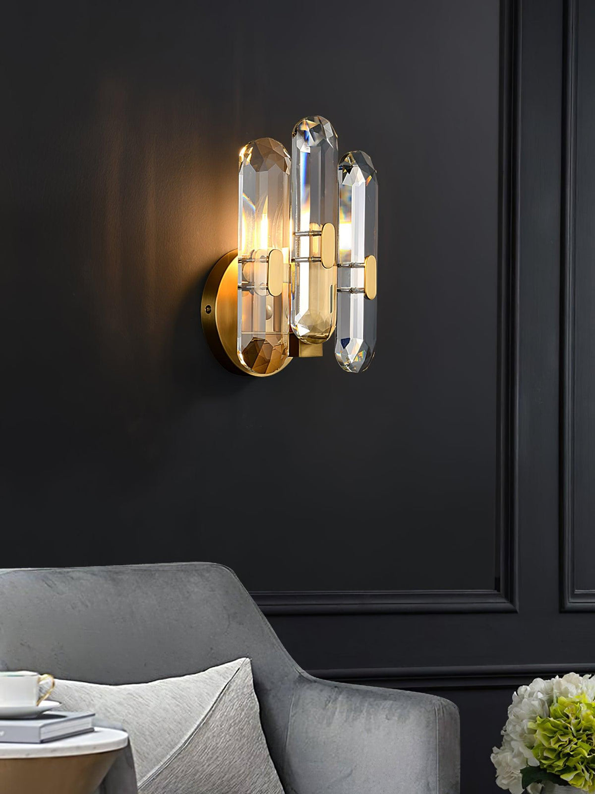 Gevon aplică de perete Postmodernă Lux cristal