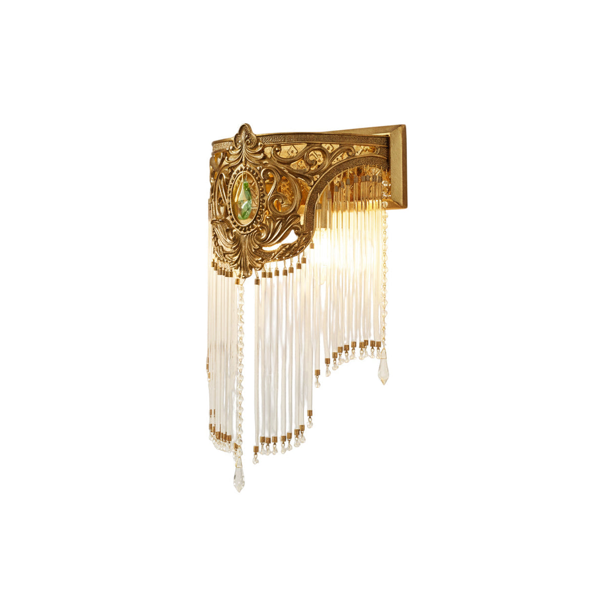 Bow Tie auriu cristal Fringe aplică de perete