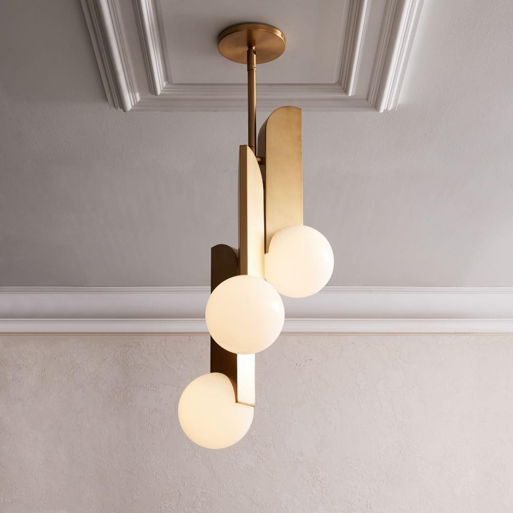 Eirelelia lampă suspendată din sticlă, elegantă