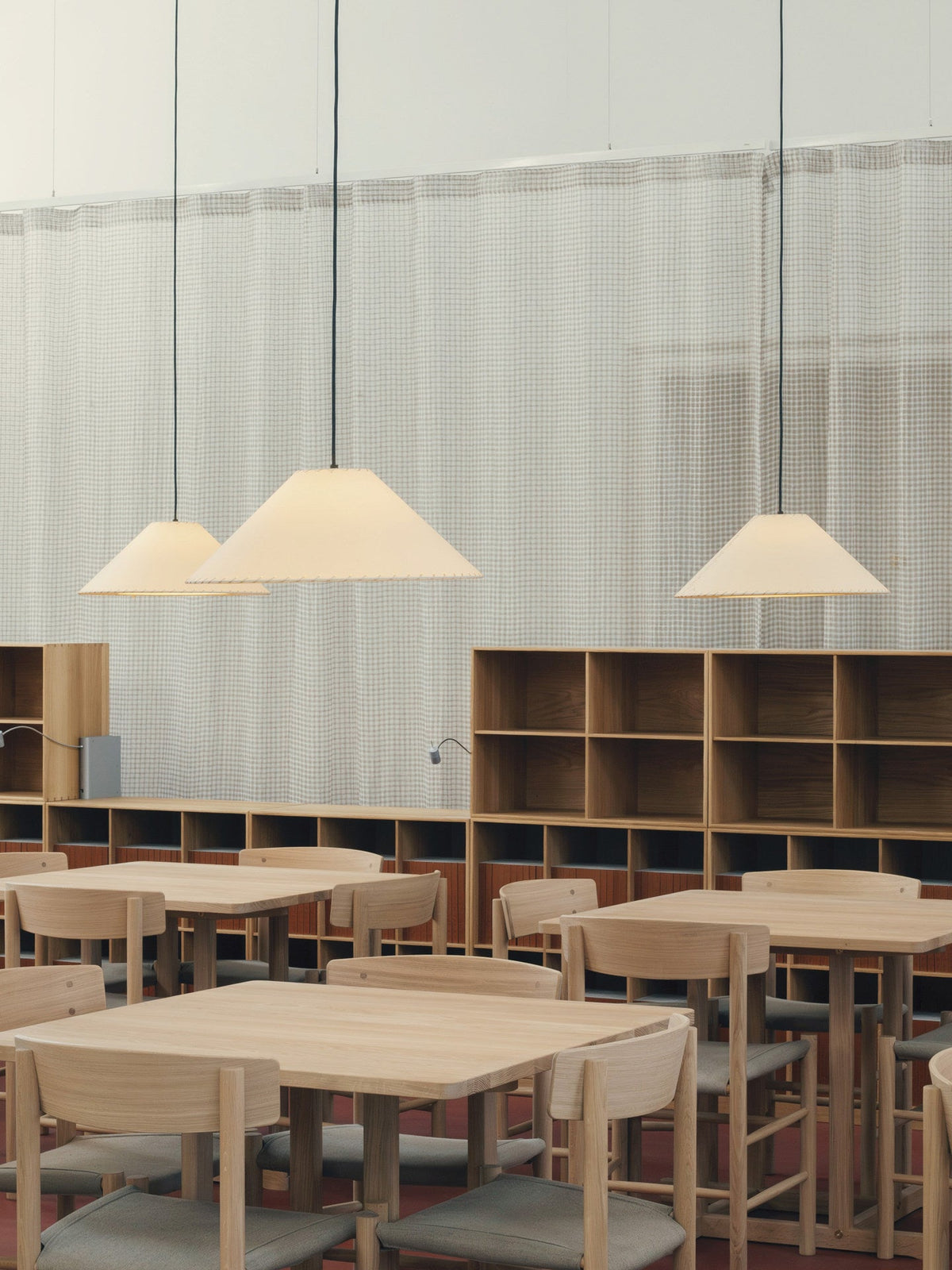 Ormondleigh lampă suspendată cu con din material textil