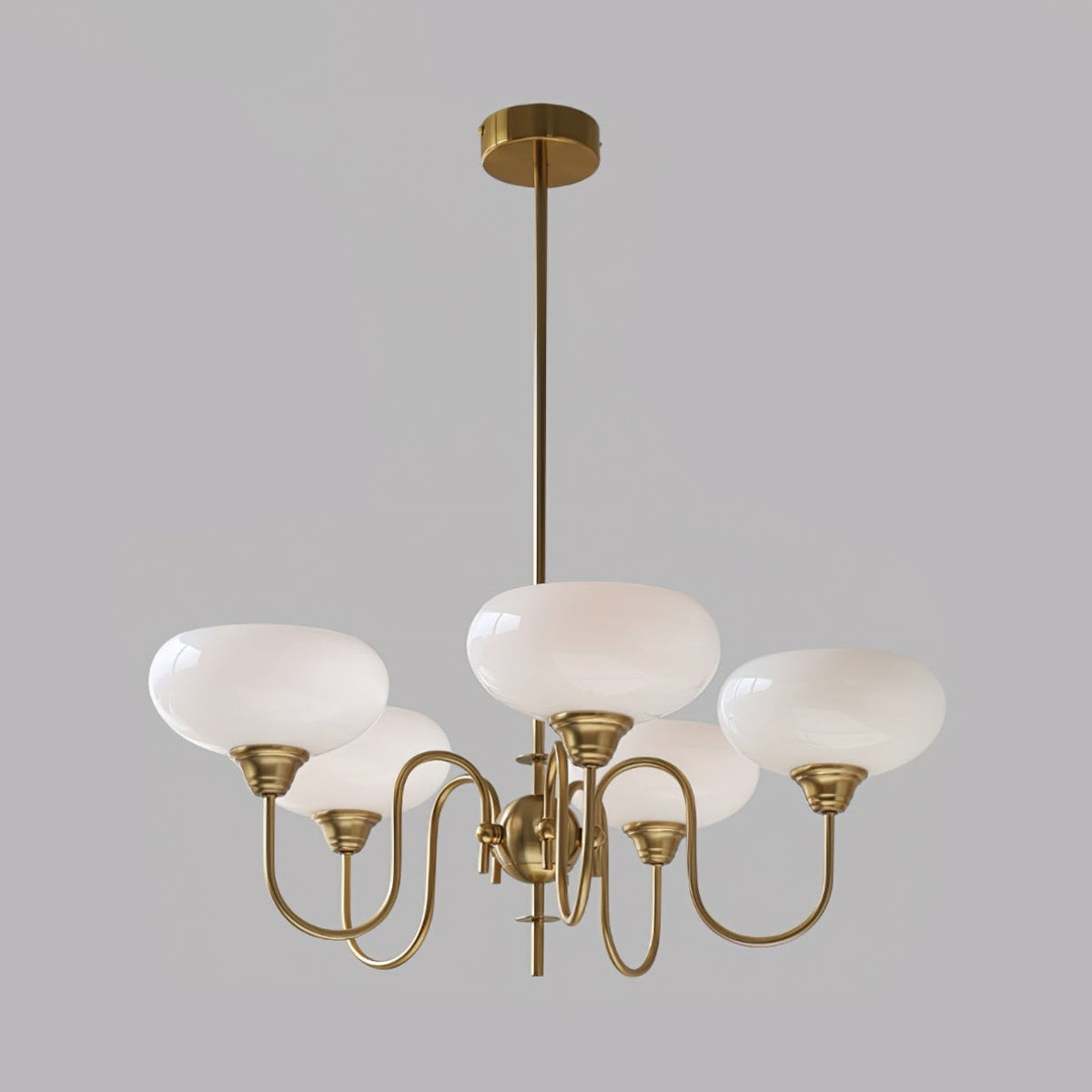 Arisha candelabru din metal și sticlă, vintage, LED, pentru living