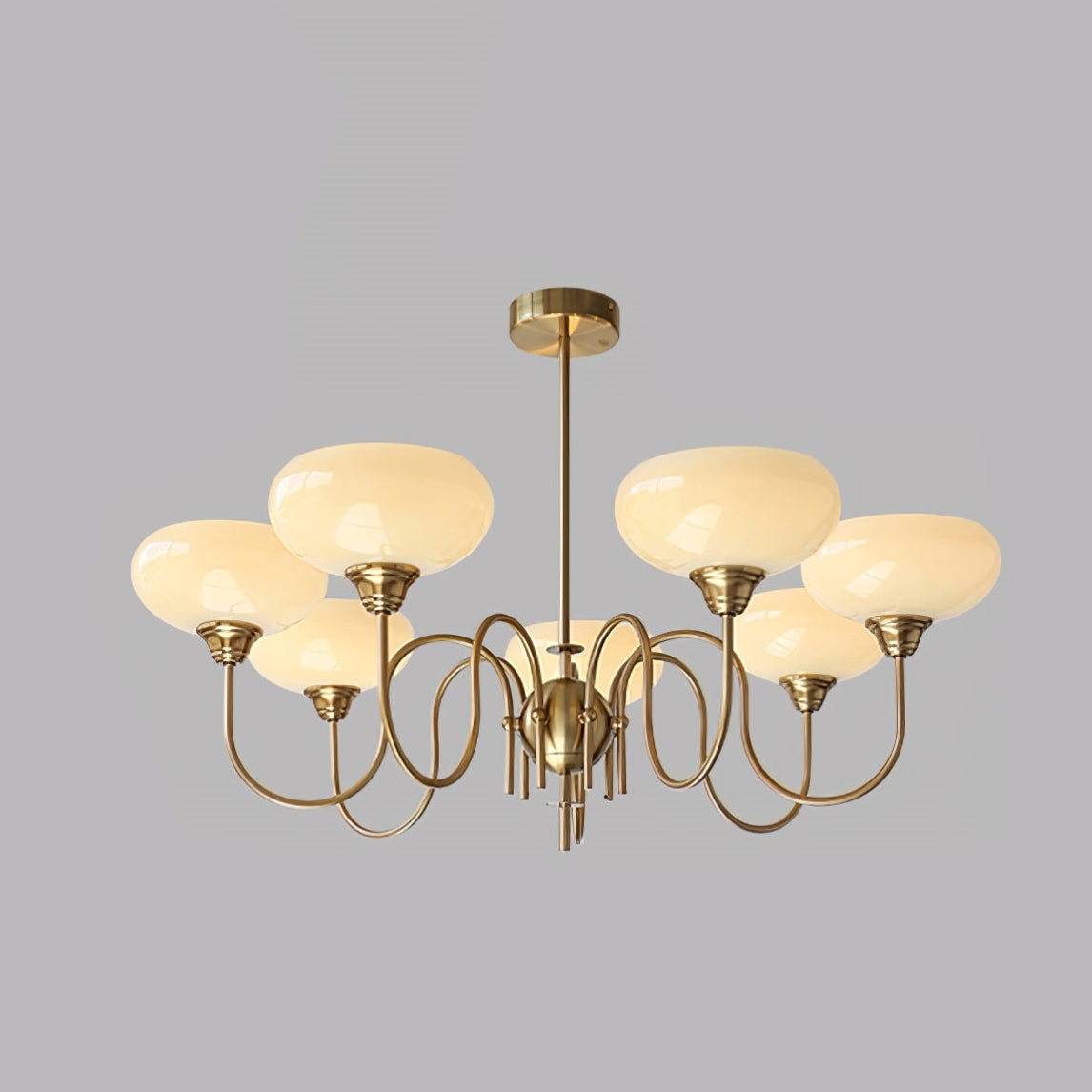 Arisha candelabru din metal și sticlă, vintage, LED, pentru living