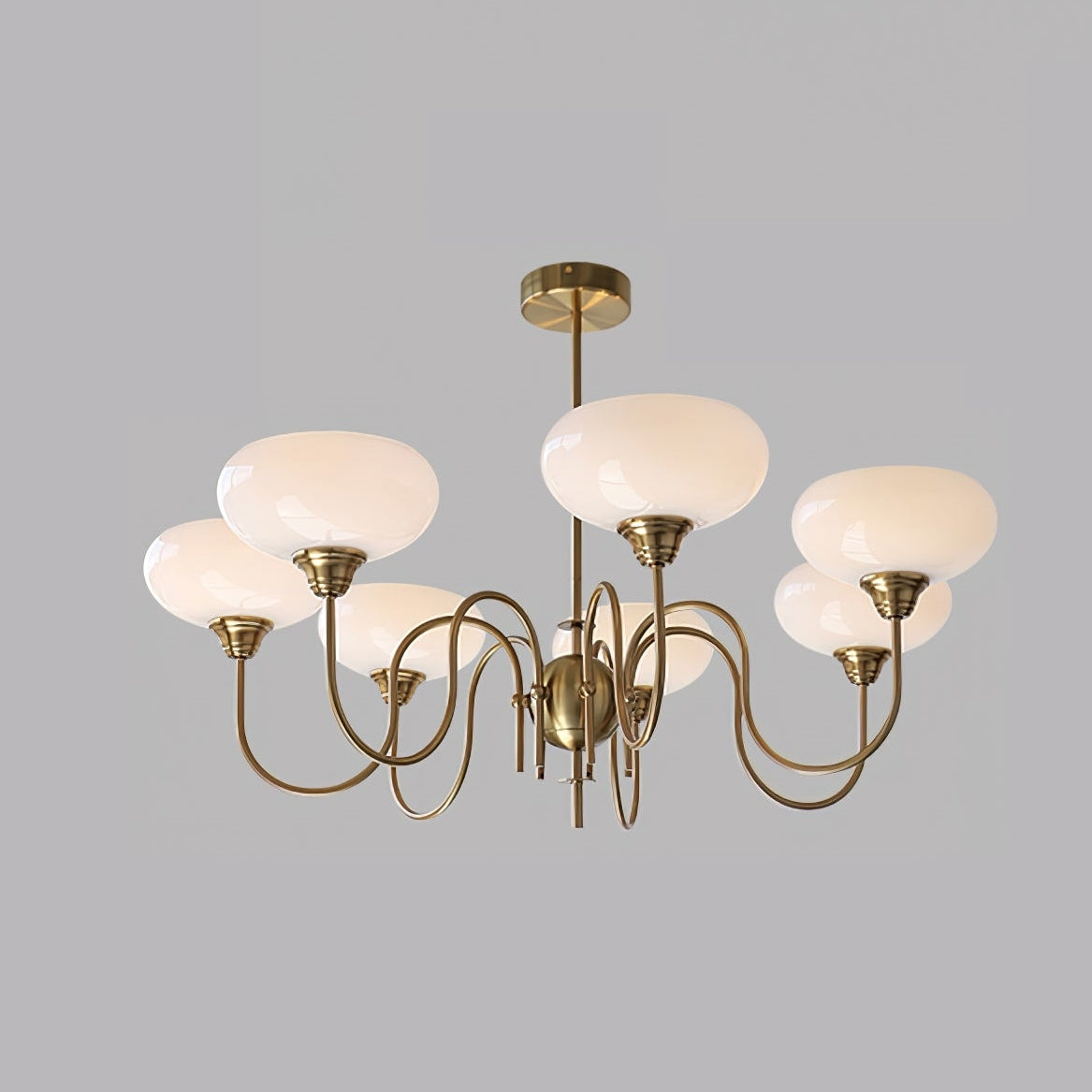 Arisha candelabru din metal și sticlă, vintage, LED, pentru living